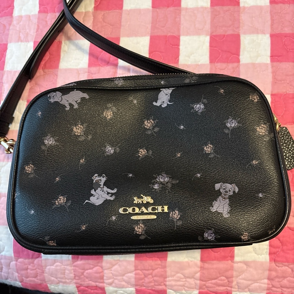 Coach Disney 101 Dalmatians crossbody with pink wristlet